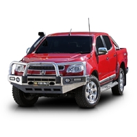 ECB Black Ripple BullBar with Bumper Lights to suit Holden Colorado DX to LTZ 06/12 - 06/16