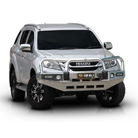 ECB Black Ripple BullBar with Bumper Lights to suit Isuzu MU-X 11/13 - 01/17