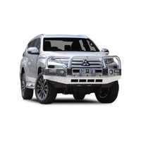 ECB Black Ripple BullBar with Bumper Lights to suit Mitsubishi Pajero Sport GLX 11/19 - Onwards