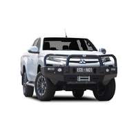 ECB Black Ripple BullBar Winch Compatible to suit Mitsubishi Triton MR 11/18 - Onwards