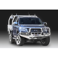 ECB Polished BullBar with Bumper Lights to suit Mazda BT-50 4WD 05/18 - 06/20