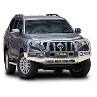 ECB Black Ripple BullBar with Bumper Lights to suit Toyota Prado 150 Series 2 VX 11/13 - 10/17