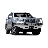 ECB Black Ripple Winch BullBar with Bumper Lights to suit Toyota Prado GXL 11/17 - Onwards