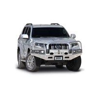 ECB Black Ripple Winch BullBar with Bumper Lights to suit Toyota Prado Kakadu 11/17 - Onwards