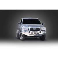 ECB Silver Hammertone BullBar to suit Toyota HiLux Workmate 2WD Narrow Cab 07/15 - 05/18