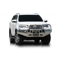 ECB Black Ripple Winch BullBar with Bumper Lights to suit Toyota Fortuner 12/15 - 05/19