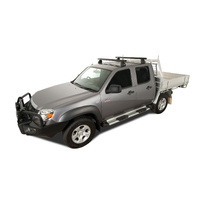 Rhino-Rack Heavy Duty 2500 Black 2 Bar Roof Rack for MAZDA BT50 Freestyle Cab 2DR Ute (12/2006-10/2011) - JA0150