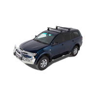 Rhino-Rack Heavy Duty 2500 Black 2 Bar Roof Rack for MITSUBISHI Challenger PB 4DR SUV (12/2009-12/2015) - JA0155