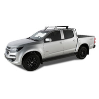 Rhino-Rack Heavy Duty 2500 Black 1 Bar Roof Rack (Rear) for HOLDEN Colorado Crew Cab 4DR Ute (01/2012-12/2020) - JA0215