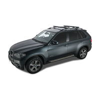 Rhino-Rack Heavy Duty CXB Black 2 Bar Roof Rack for AUDI A6 Avant C5/4F With Roof Rails 4DR Wagon (10/1998-07/2005) - JA0494