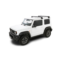 Rhino-Rack Heavy Duty RL110 Black 2 Bar Roof Rack for TOYOTA Land Cruiser 80 Series 4DR 4WD (05/1990-03/1998) - JA0631