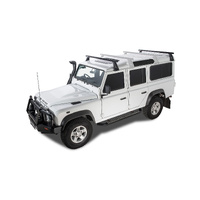 Rhino-Rack Heavy Duty RL210 Black 2 Bar Roof Rack for LAND ROVER Defender 110 (incl. Hard Top) 4DR 4WD (03/1993-12/2020) - JA0804