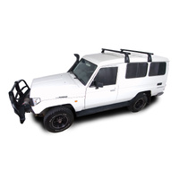 Rhino-Rack Heavy Duty RL210 Black 2 Bar Roof Rack for MAZDA E Series MWB/LWB (Mid Roof - Excludes High Top Camper) 2DR Van (02/1984-07/2006) - JA0805