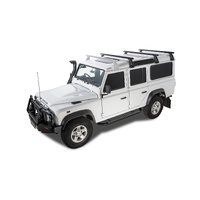 Rhino-Rack Heavy Duty RL210 Black 3 Bar Roof Rack for LAND ROVER Defender 110 (incl. Hard Top) 4DR 4WD (03/1993-12/2020) - JA0836