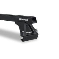 Rhino-Rack Heavy Duty RLTF Black 2 Bar Roof Rack for ISUZU N-Series Angled Roof 4DR Truck (01/1986-Current) - JA1020