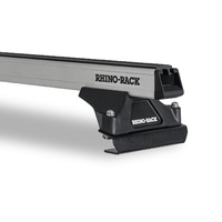 Rhino-Rack Heavy Duty RLTF Silver 2 Bar Roof Rack for ISUZU N-Series Flat Roof 2DR Truck (01/1986-Current) - JA1030