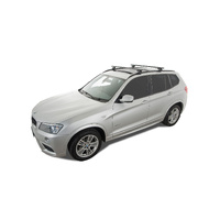 Rhino-Rack Vortex SX Black 2 Bar Roof Rack for BMW 2 Series Active Tourer With Flush Rails 5DR Hatch (11/2014-Current) - JA1744