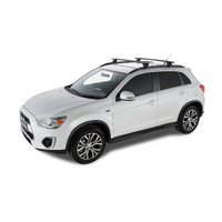 Rhino-Rack Vortex SX Black 2 Bar Roof Rack for MITSUBISHI ASX Gen3 With Flush Rails 5DR SUV (09/2013-Current) - JA1753