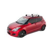 Rhino-Rack Vortex 2500 Black 2 Bar Roof Rack for SUZUKI Swift AZ 5DR Hatch (02/2011-05/2017) - JA1771