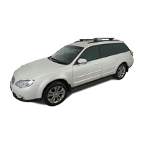 Rhino-Rack Vortex SX Black 2 Bar Roof Rack for SUBARU Outback 3rd Gen With Roof Rails 4DR Wagon (09/2003-08/2009) - JA1778