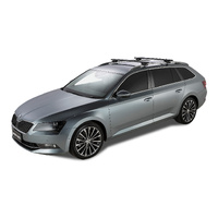 Rhino-Rack Vortex SX Black 2 Bar Roof Rack for SKODA Superb With Roof Rails 4DR Wagon (03/2016-Current) - JA1942