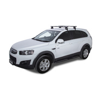 Rhino-Rack Vortex 2500 Black 2 Bar Roof Rack for HOLDEN Captiva 7 CG Series II 4DR Wagon (02/2011-Current) - JA2171