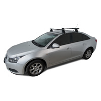 Rhino-Rack Vortex 2500 Black 2 Bar Roof Rack for HOLDEN Cruze 4DR Sedan (06/2009-Current) - JA2183