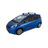 Rhino-Rack Vortex 2500 Black 2 Bar Roof Rack for HONDA Jazz 2nd Gen 5DR Hatch (08/2008-06/2014) - JA2185