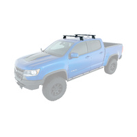 Rhino-Rack Vortex 2500 Black 2 Bar Roof Rack for HOLDEN Colorado Space Cab 2DR Ute (06/2012-Current) - JA2225