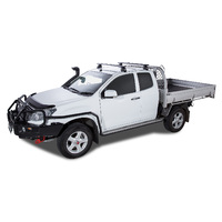 Rhino-Rack Vortex 2500 Black 2 Bar Roof Rack for ISUZU D-Max Gen2 TF Space Cab 2DR Ute (01/2012-12/2020) - JA2225