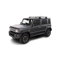 Rhino-Rack Vortex RL110 Black 2 Bar Roof Rack for SUZUKI Jimny XL 5DR SUV (01/2023-Current) - JA2491