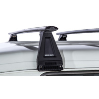 Rhino-Rack Vortex RL210 Black 3 Bar Roof Rack for TOYOTA Land Cruiser 78 Series Troop Carrier 2DR 4WD (03/2007-Current) - JA2777