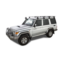 Rhino-Rack Vortex RL150 Black 4 Bar Roof Rack for TOYOTA Land Cruiser 76 Series 4DR 4WD (03/2007-Current) - JA2787