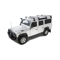 Rhino-Rack Vortex RL210 Black 4 Bar Roof Rack for LAND ROVER Defender 110 (incl. Hard Top) 4DR 4WD (03/1993-12/2020) - JA2789