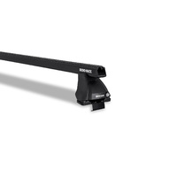 Rhino-Rack Heavy Duty 2500 Black 2 Bar Roof Rack for RAM 1500 Gen 4 DS Quad Cab (Smaller rear doors) 4DR Ute (01/2011-Current) - JA4868