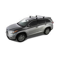 Rhino-Rack Heavy Duty 2500 Silver 2 Bar Roof Rack for TOYOTA Kluger (GX) Gen3 XU50 Bare Roof 5DR SUV (03/2014-12/2021) - JA6012