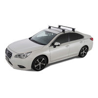 Rhino-Rack Vortex 2500 Black 2 Bar Roof Rack for SUBARU Liberty 4DR Sedan (01/2015-Current) - JA6358