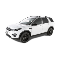 Rhino-Rack Vortex SX Black 2 Bar Roof Rack for LAND ROVER Discovery Sport With Roof Rails 4DR SUV (05/2015-Current) - JA6418