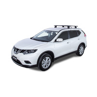 Rhino-Rack Vortex 2500 Black 2 Bar FMP Roof Rack for NISSAN X-Trail Gen3 T32 5DR SUV (01/2014-12/2022) - JA6428