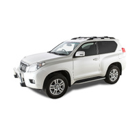 Rhino-Rack Vortex StealthBar Silver 2 Bar Roof Rack for TOYOTA Prado 150 Series With Roof Rails 3DR 4WD (11/2009-Current) - JA7952