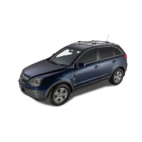 Rhino-Rack Vortex StealthBar Silver 2 Bar Roof Rack for HOLDEN Captiva CG Series II With Roof Rails 4DR Wagon (02/2011-Current) - JA7954