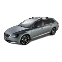 Rhino-Rack Vortex StealthBar Silver 2 Bar Roof Rack for SKODA Superb With Roof Rails 4DR Wagon (03/2016-Current) - JA7954