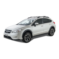 Rhino-Rack Vortex StealthBar Silver 2 Bar Roof Rack for SUBARU XV With Roof Rails 5DR SUV (01/2012-05/2017) - JA7954