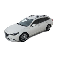 Rhino-Rack Vortex StealthBar Black 2 Bar Roof Rack for MAZDA Mazda 6 With Roof Rails 4DR Wagon (12/2012-Current) - JA7970