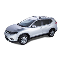 Rhino-Rack Vortex StealthBar Black 2 Bar Roof Rack for NISSAN X-Trail Gen3 T32 With Roof Rails 5DR SUV (01/2014-12/2022) - JA7973