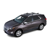 Rhino-Rack Vortex StealthBar Black 2 Bar Roof Rack for RENAULT Laguna With Roof Rails 4DR Wagon (03/2002-01/2006) - JA7975