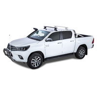 Rhino-Rack Vortex 2500 Black 1 Bar Roof Rack (Front) for TOYOTA Hilux Gen 8 Double Cab 4DR Ute (10/2015-Current) - JA7989