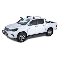 Rhino-Rack Heavy Duty 2500 Black 1 Bar Roof Rack (Front) for TOYOTA Hilux Gen 8 Double Cab 4DR Ute (10/2015-Current) - JA7991