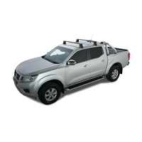 Rhino-Rack Vortex 2500 Black 1 Bar Roof Rack for NISSAN Navara (pre facelift) NP300 Dual Cab 4DR Ute (01/2015-12/2021) - JA8013