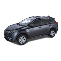 Rhino-Rack Vortex StealthBar Black 2 Bar Roof Rack for TOYOTA Rav4 Gen 4 XA40 With Roof Rails 5DR SUV (12/2012-04/2019) - JA8381